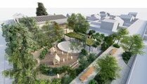 Aménagement paysager d'une Cours Oasis