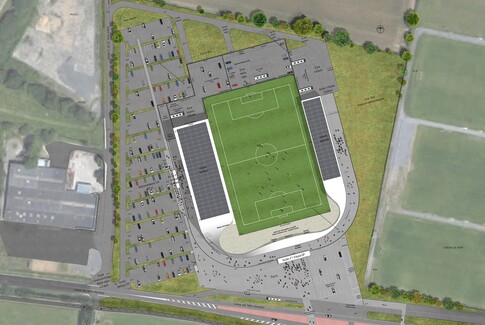 Construction du Stade de la Treille