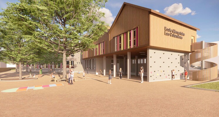Réhabilitation extension Groupe Scolaire Les Columières